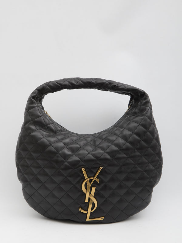 Saint Laurent Black Nappa Leather Icare Shoulder Bag