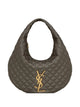 Saint Laurent Mud Nappa Leather Icare Shoulder Bag