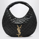 Saint Laurent Black Quilted Leather Icare Hobo Bag