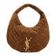 Saint Laurent Camel Suede Icare Shoulder Bag