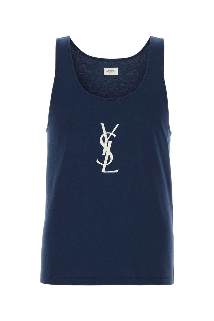 Saint Laurent Tank Top Cassandre Embroidery