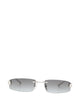 Balenciaga Silver Metal Sunglasses