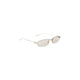 Balenciaga Gold Metal Gossip Sunglasses