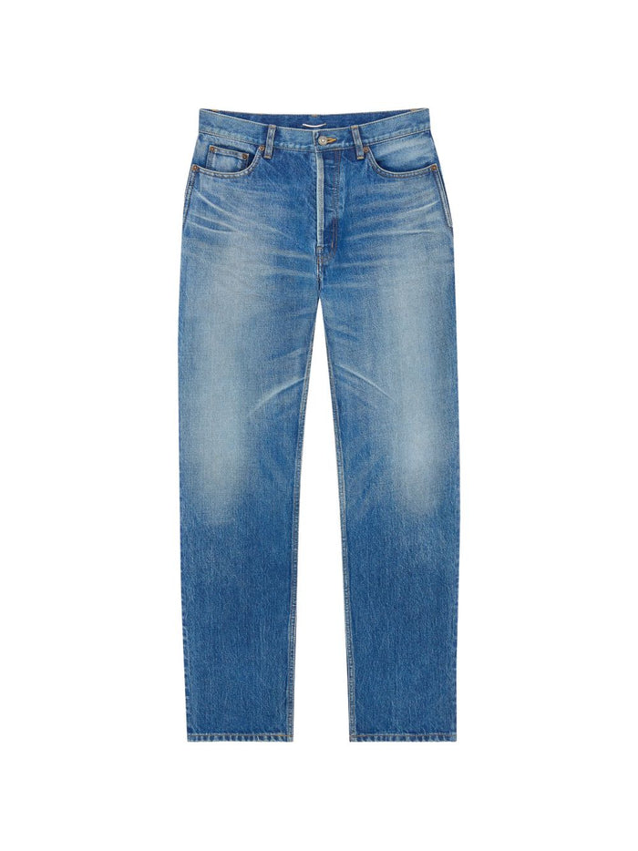 Saint Laurent Tapered High Rise Jeans