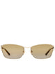 Gucci Golden Metal Sunglasses
