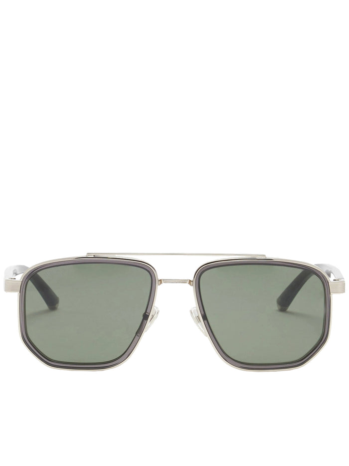 Gucci Silver Metal Sunglasses