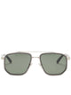 Gucci Silver Metal Sunglasses