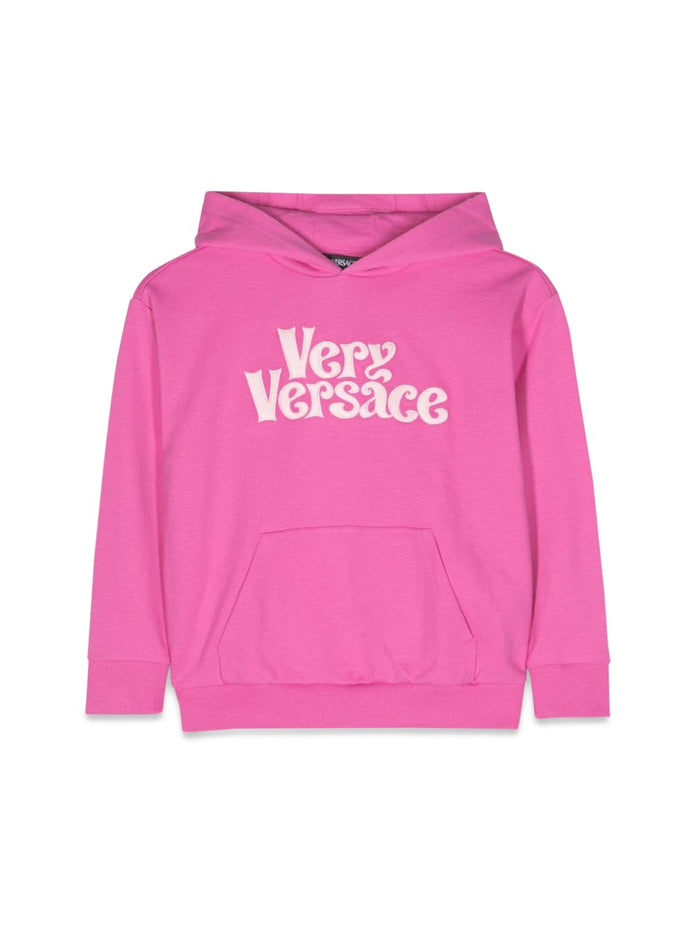 Versace Sweatshirt Fleece Very Versace Embroidery