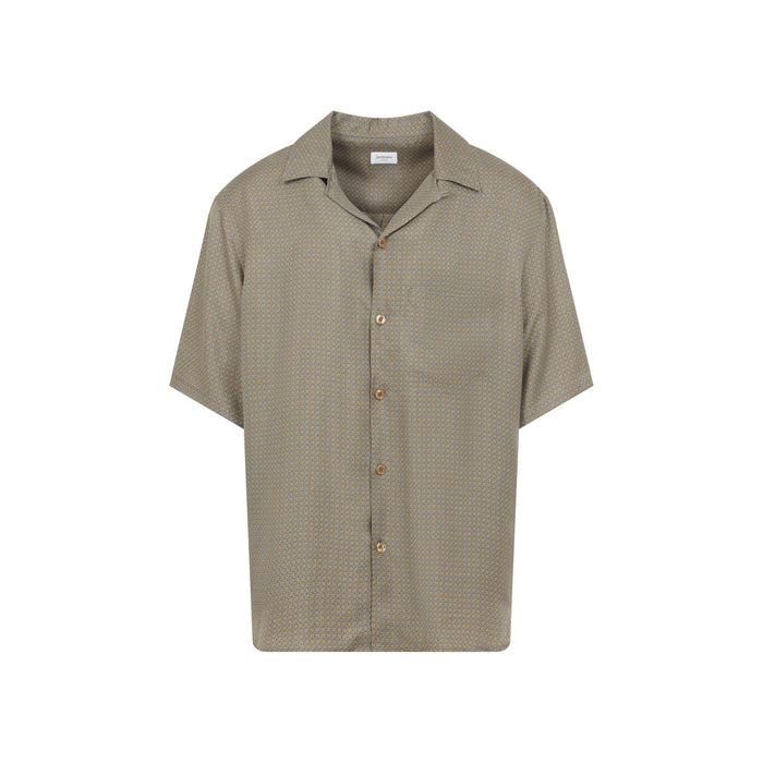 Saint Laurent Grey Silk Shirt