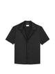 Saint Laurent Black Notched Lace Trim Shirt
