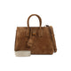 Saint Laurent Brown Suede  Sac De Jour Handbag