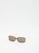 Bottega Veneta Brown Knot Rectangular Polyamide Sunglasses
