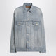 Balenciaga Light Blue Vintage-Effect Denim Jacket
