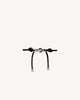 Saint Laurent Black Cassandre Plaque Knot Bijoux