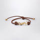 Saint Laurent Cassandre Leather Cord Bracelet