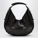 Saint Laurent Medium Mombasa Hobo Bag In Calfskin Leather, Brown