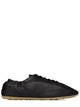 Saint Laurent Black Leather Lewis Sneakers