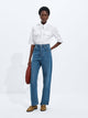 Bottega Veneta Medium Indigo Wide Leg Jeans