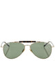 Saint Laurent Ysl Sl 864 Green Metal Sunglasses