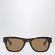 Saint Laurent Havana Rectangular Sunglasses