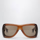 Saint Laurent Sl 902 Howl Oversized Sunglasses In Brown Gradient