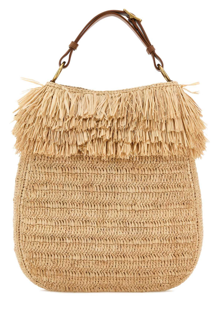 Saint Laurent Raffia Roady Shopping Bag