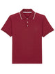 Saint Laurent Bordeaux Cassandre Polo In Cotton Piqué