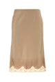 Saint Laurent Beige Satin Skirt