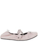 Balenciaga City Fl L005 Pink Purple Leather Ballerinas