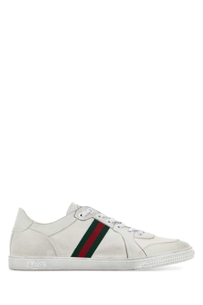 Gucci White Lamb Gucci Sneakers