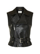 Saint Laurent Leather Biker Vest