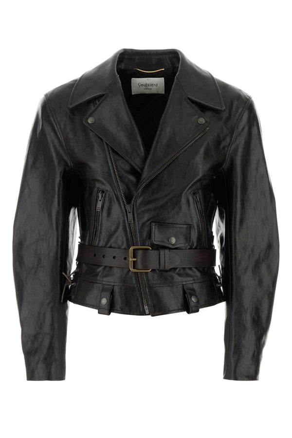 Saint Laurent Black Leather Jacket