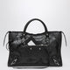 Balenciaga Le City Medium Bag In Arena Lambskin Leather Black