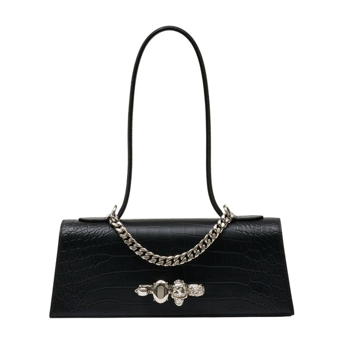 Alexander Mcqueen Jewelled Top Handle Shoulder Bag