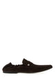 Balenciaga Dark Brown Suede Palermo Bb Loafers