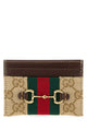 Gucci Horsebit Web-Stripe Card Holder