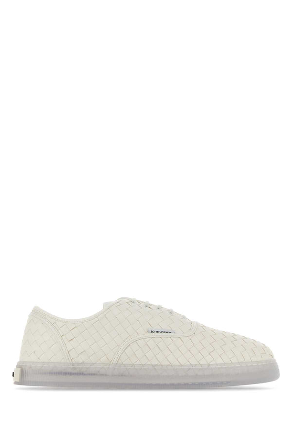 Bottega Veneta White Nappa Leather Serena Sneakers