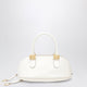 Balenciaga Cream Leather Bolero Mini Bowling Bag