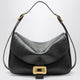 Balenciaga Medium Clicca Shoulder Bag In Lambskin Leather, Black
