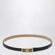 Balenciaga Bolero Bb Calfskin Leather Belt In Black