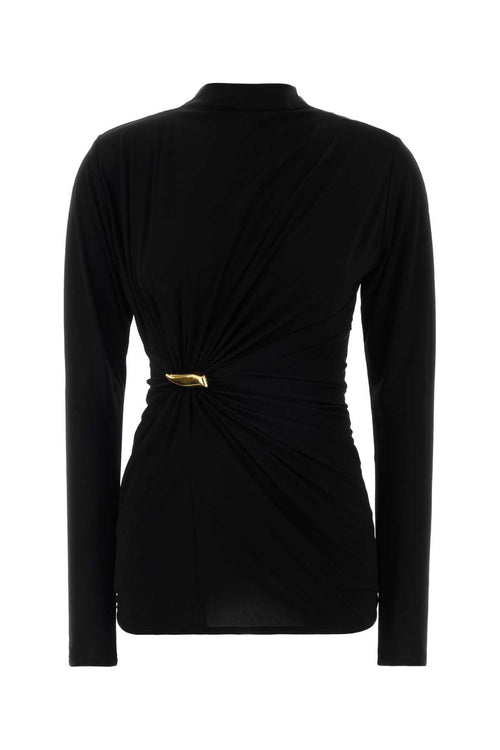 Bottega Veneta Black Crepe Top