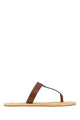 Saint Laurent Babylone Leather Sandals