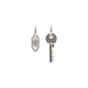 Balenciaga Antique Silver Grey Brass Neverlost Earrings