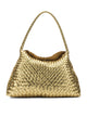 Dragon Difussion Gold Buffalo Calf Leather Shoulder Bag