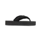 Balenciaga Jet Lag Thong Sandals In Black Satin
