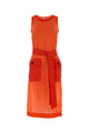Saint Laurent Rouge Orange Dress