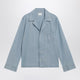 Saint Laurent Cassandre Shirt In Light Blue Chambray
