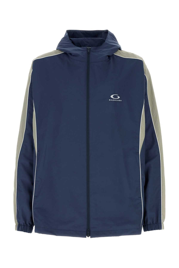 Balenciaga Blue Tech Fabric Windbreaker