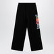 Balenciaga Black Jogger Trousers With Logo Print