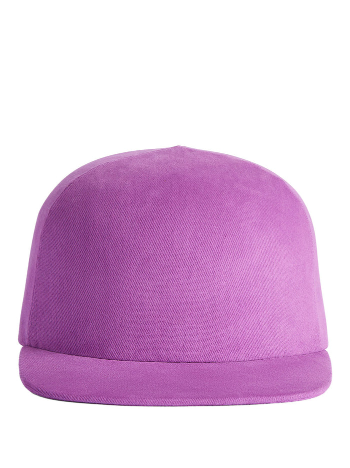 Balenciaga Purple Twill Baseball Cap